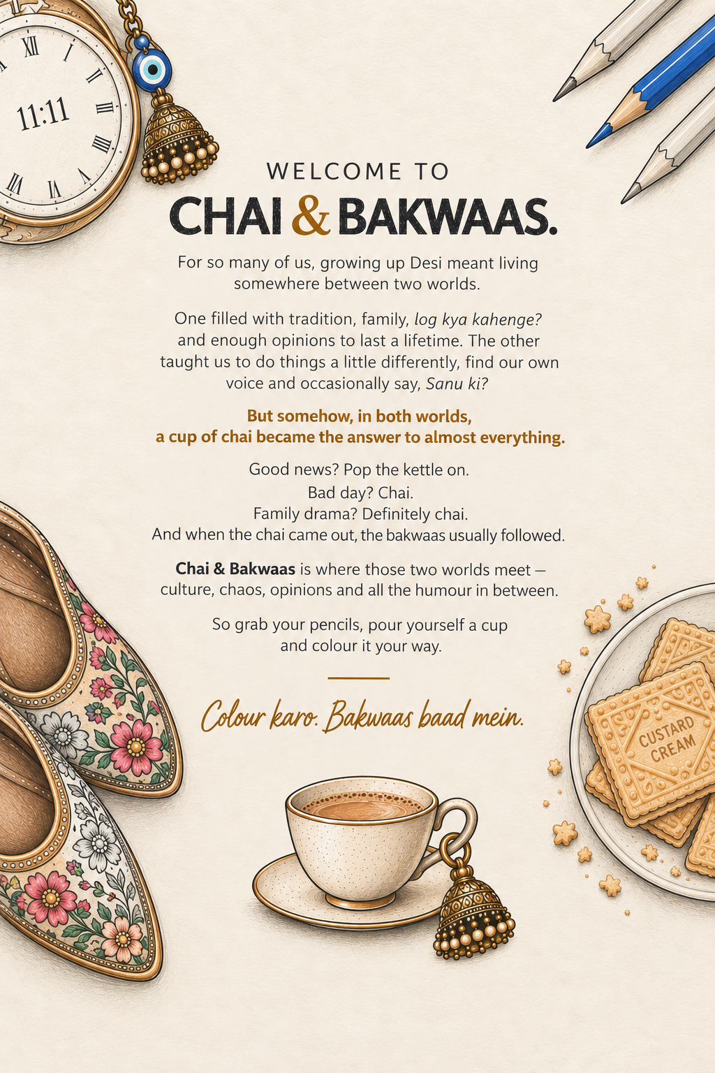 Chai & Bakwaas - The Original Colouring Book